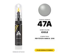 Vernice Ritocco Per Toyota Yaris Ia 47A Icicle Kit Colore Originale Auto