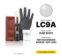 Vernice Ritocco Per Volkswagen Arteon LC9A Pure White Completo Penna Ritocco