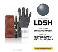 Vernice Ritocco Per Volkswagen Beetle LD5H Stonewashed Blue Completo Ritocco