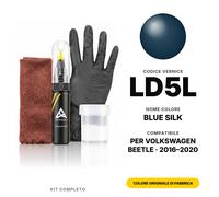 Vernice Ritocco Per Volkswagen Beetle LD5L Blue Silk Completo Vernice Pennino