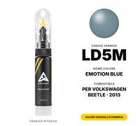 Vernice Ritocco Per Volkswagen Beetle LD5M Emotion Blue Kit Graffi Repair Kit