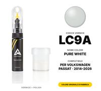 Vernice Ritocco Per Volkswagen Passat LC9A Pure White Set Colore Originale Auto