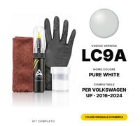 Vernice Ritocco Per Volkswagen Up LC9A Pure White Completo Ritocco Pennino