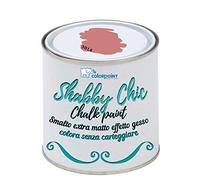 Vernice Shabby Chic CHALK PAINT 1 Litro - Pittura Extra Opaca - Colora senza Carteggiare - 22 COLORI VINTAGE (Rosa Antico 3014)