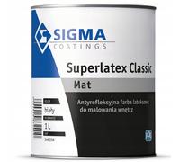 Vernice Sigma Superlatex Classic opaco Pitture per pareti e soffitti Bianco 1L