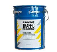 Vernice spartitraffico, secchio da 5 kg, verde.