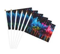 Vernice Splatter Sfondo Stampa Bandiera Palmare Leggero Festival Bandiere Indoor Outdoor Decor Parade Party Eventi