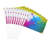 Vernice Splatter Sfondo Stampa Palmare Bandiera Pole Bandiere portatili Decor Eventi Versatile Uso Gruppo Attività