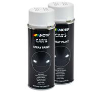 Vernice Spray 2 x 400 ML Contenitore Cars Dupli Color 651953 Bianco Opaco