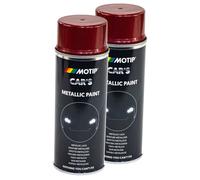 Vernice Spray 2 x 400 ML Contenitore Spray Dupli 706868 Rosso Metallizzato
