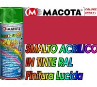 Vernice Spray 400ml Smalto Acrilico OGNI COLORE RAL NON COLA Lucido Opaco MACOTA