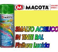 Vernice Spray 400ml Smalto Acrilico OGNI COLORE RAL NON COLA Lucido Opaco MACOTA