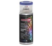 Ambro-Sol V400DIAM2 Smalto / Vernice Finiture Speciali Diamantati, Smalto Metallizzato a Base di Glitters Perlescenti, Bomboletta Spray in Banda Stagnata Riciclabile 400 ml, Blu