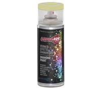 Ambro-Sol V400DIAM4 Smalto / Vernice Finiture Speciali Diamantati, Smalto Metallizzato a Base di Glitters Perlescenti, Bomboletta Spray in Banda Stagnata Riciclabile 400 ml, Giallo