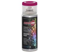Ambro-Sol V400DIAM6 Smalto / Vernice Finiture Speciali Diamantati, Smalto Metallizzato a Base di Glitters Perlescenti, Bomboletta Spray in Banda Stagnata Riciclabile 400 ml, Rosso
