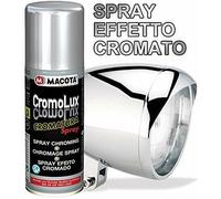 VERNICE SPRAY EFFETTO CROMO CROMATO CROMATURA 200ML AUTO MOTO MACOTA