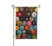 Vernice spray in bomboletta,Bandiera da giardino per esterni e interni, stendardo decorativo bifacciale 30x45 cm