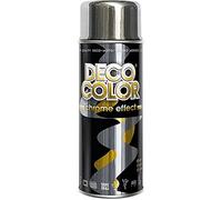 Vernice spray metallizzata effetto specchio cromato, per decorazioni art deco (argento)