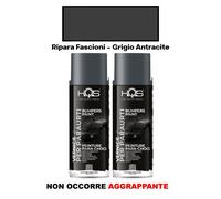 Vernice Spray Paraurti Plastica Rinnova Fascioni Antracite HQS Formato a Scelta