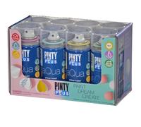 Vernice spray per arti e mestieri a base d'acqua Pintyplus Aqua Mini bombolette da 150 ml Set per artisti pastello da 8 pezzi Rosa Bubble Gum Ara