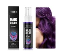 Vernice spray per capelli, colore per capelli, colore temporaneo, tinta naturale per capelli, colorante naturale per capelli, lacca colorata, tintura rapida per capelli, lavabile (Viola)