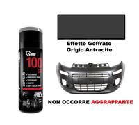 Vernice Spray per Paraurti Plastica Antracite Effetto Goffrato Auto Moto VMD