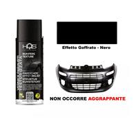 Vernice Spray per Paraurti Plastica Nero Effetto Goffrato Auto Moto HQS