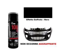 Vernice Spray per Paraurti Plastica Nero Effetto Goffrato Auto Moto VMD