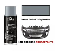Vernice Spray per Paraurti Plastica Rinnova Fascioni Grigio Auto Moto HQS