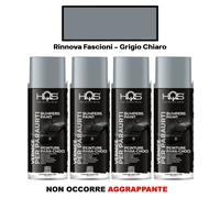 Vernice Spray per Paraurti Plastica Rinnova Fascioni Grigio HQS Formato a Scelta