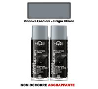 Vernice Spray per Paraurti Plastica Rinnova Fascioni Grigio HQS Formato a Scelta