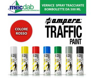 Vernice Spray Tracciante 500ml Bomboletta Per Macchine Traccialinee - Traffic