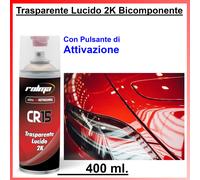 Vernice Spray Trasparente Lucido 2K Bicomponente per Carrozzeria Bomboletta Auto