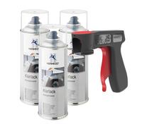 Altamente Lucido Vernice Trasparente Speciale Petrolium Sigillante Spray 3x400ml