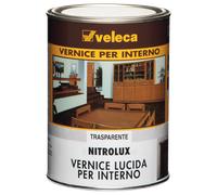 Vernice trasparente nitro per legno NITROLUX Veleca 1 lt