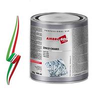 VERNICE ZINCANTE A FREDDO ZINCO CHIARO PROTETTIVO PER ESTERNI 900 ml - 1 Kg "AMBRO-SOL" ITALY