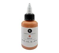 Vernici Aerografiche Narrative Cosmetics a base di alcol - 2 fl oz, sicure per la pelle, ad asciugatura rapida, impermeabile, resistente al sudore e al trasferimento, trucco FX - Peach