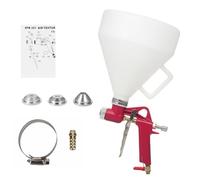 Verniciatore a spruzzo per cartongesso Macchina con coppa pneumatica da 6L 3 ugelli arredamento domestico cantiere creazioni fai-da-te rivestimento di pontili applicazione materiali impermeabilizzanti