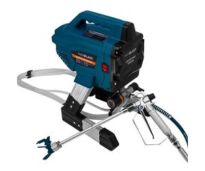 Verniciatore a Spruzzo Professionale Portatile per interni muro pistola a spruzzo macchina Kit 0,43 millimetri punta 7,5m tubo 30cm asta di estensione 1.4L/ Min 650W 240V