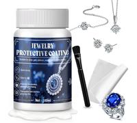 Vernidas Lucido Trasparente, Rivestimento Protettivo per Gioielli, Vernice Trasparente Lucida Gioielli, Prévient L'oxydation Décoloration, Convient Tous les Bijoux, 100ml