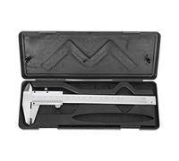 Vernier Calibro Micrometro, Calibro Vernier in Acciaio al Carbonio Strumento di Misurazione, Resistente e Trasparente, 0-150 mm, con Scatola di Protezione
