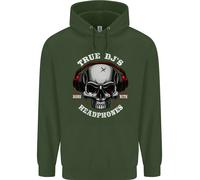 Vero Dj Sono Nato Con Cuffie Djing Bambini Felpa con Cappuccio