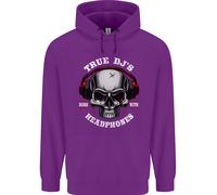 Vero Dj Sono Nato Con Cuffie Djing Bambini Felpa con Cappuccio