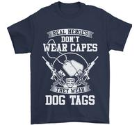 Vero Heroes Abbigliamento Targhette Veterano Militare Uomo T-Shirt 100% Cotone