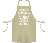 Vero Heroes Wear Cane Targhette Veteran Esercito Cotone Grembiule 100% Biologico