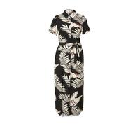Vero Moda abito midi chemisier in fantasia nero beige XS