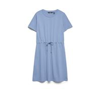 Vero Moda Abito Casual da Donna con Scollo Rotondo e Fascia in Vita, Brunnera Blu, S