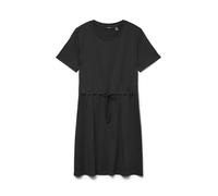 Vero Moda Abito Casual da Donna con Scollo Rotondo e Fascia in Vita, Nero, XL