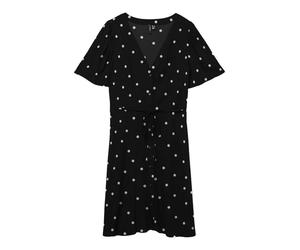 Vero Moda abito chemisier corto donna a pois nero