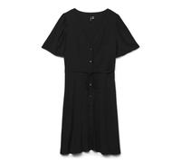 VERO MODA Abito Corto da Donna Vmalba SS Wvn Noos, Nero, M